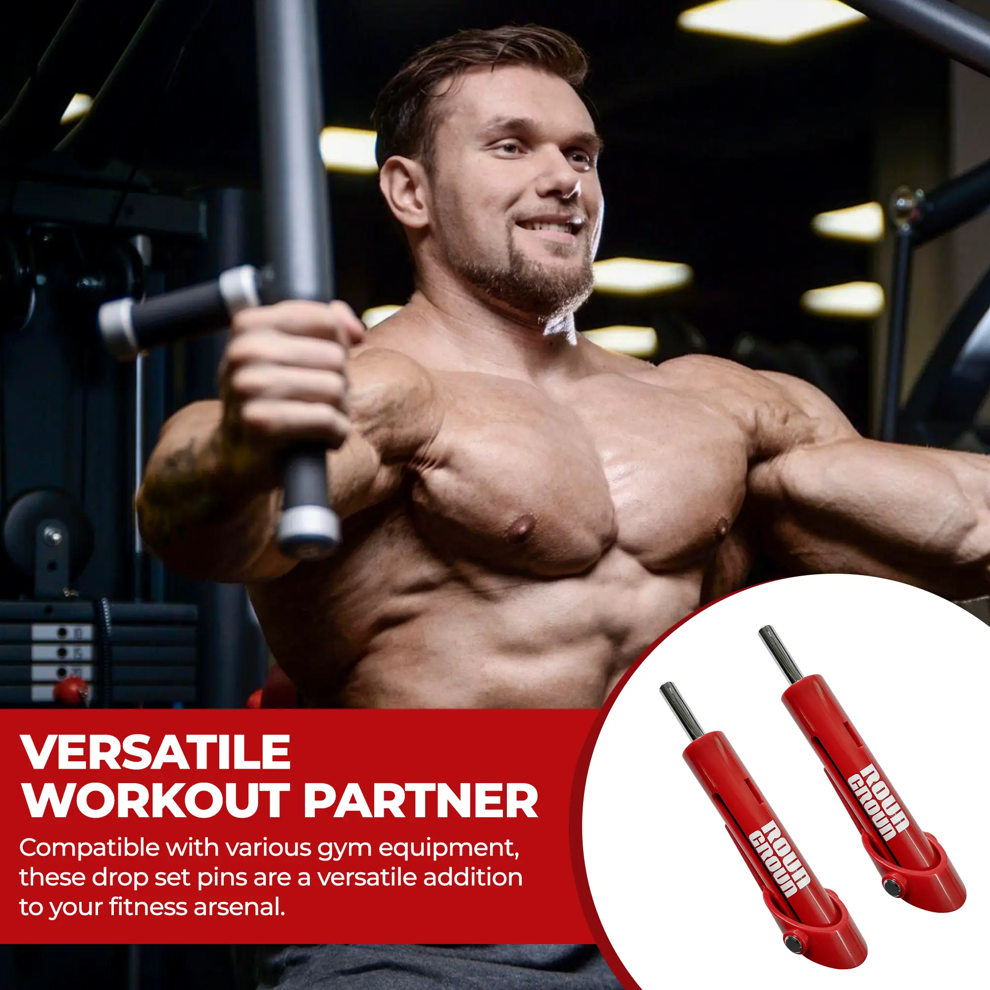 ROUNGROUN_DROP SET PIN_RED COLOUR_6