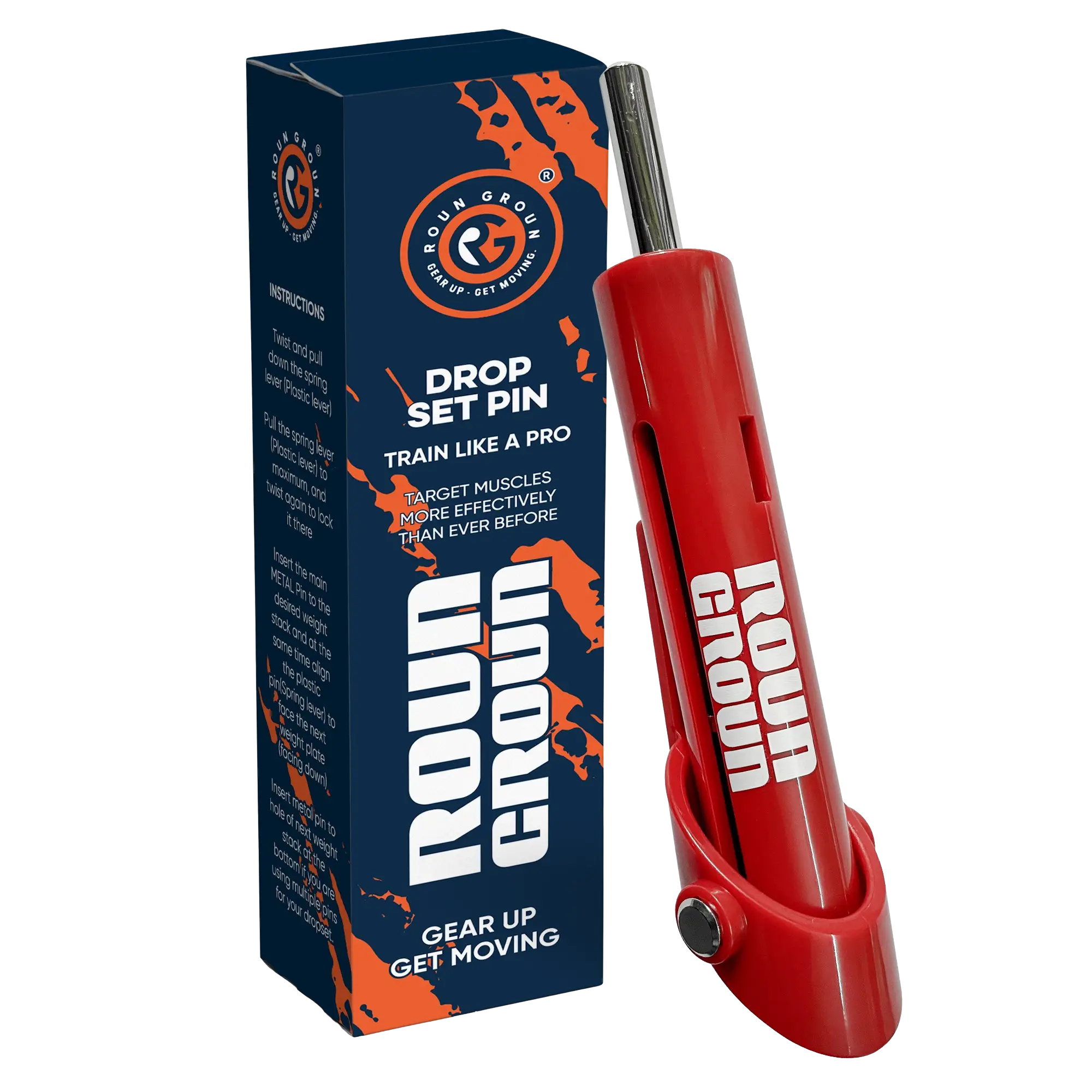 ROUNGROUN_DROP SET PIN_RED COLOUR_TP