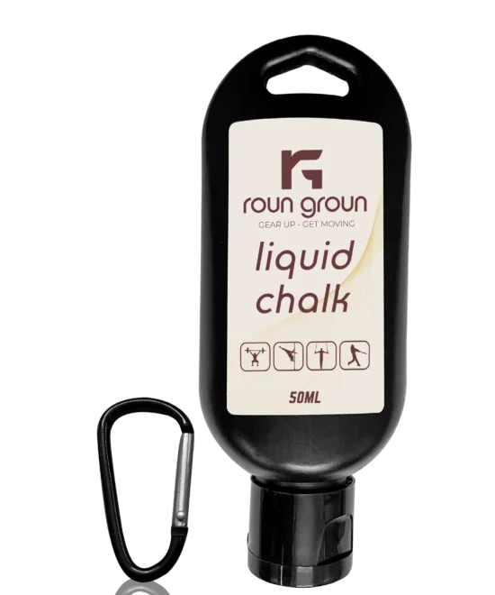ROUN GROUN Liquid Chalk – Instant Grip Strength for HIIT, Calisthenics, | Fast-Drying Pure Magnesium Carbonate for Pull Up Bars, Wall Pilates, Gymnastics & Machines | 50 ml bottle
