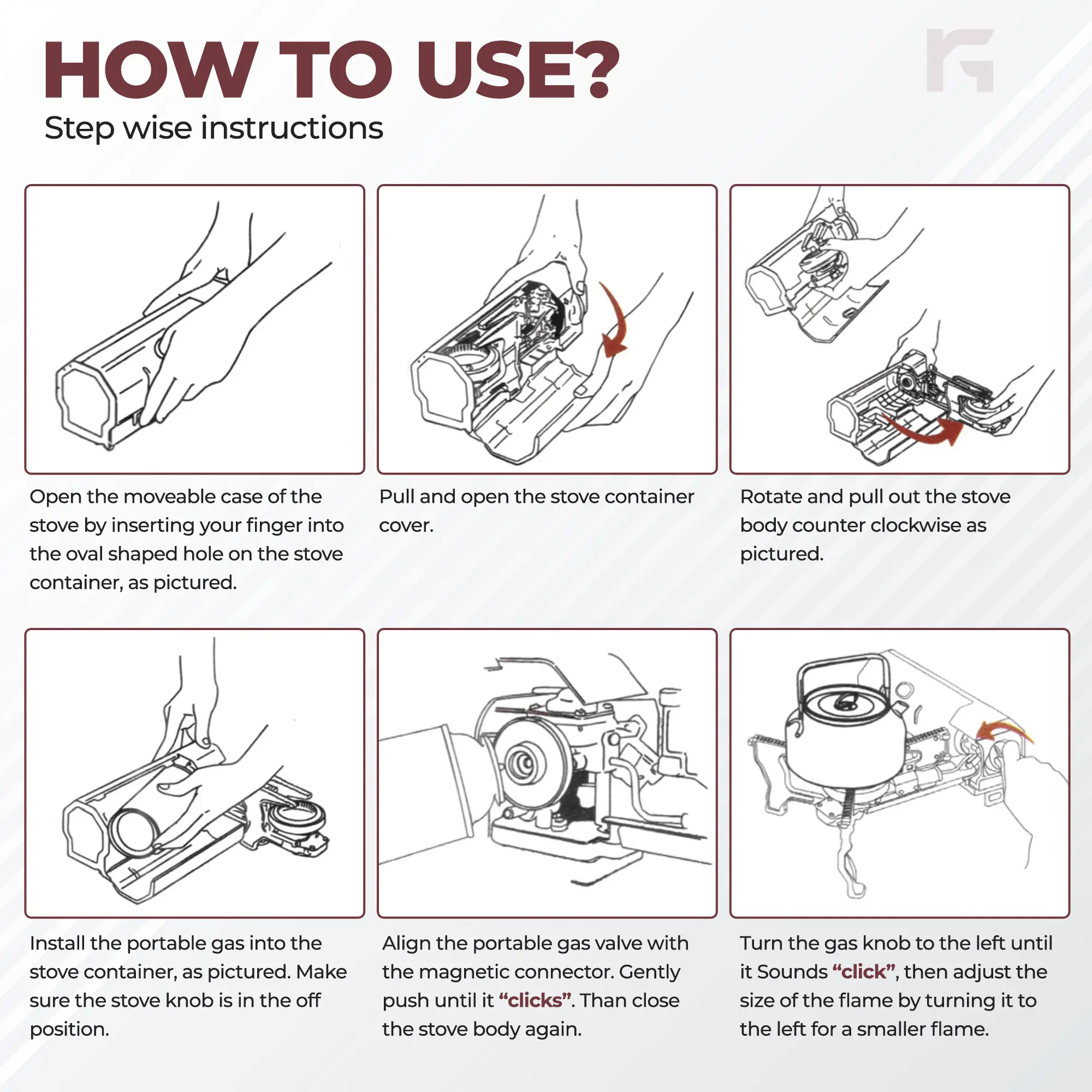 Roungroun_Portable Stove_Khaki_RG-CSB-101_5